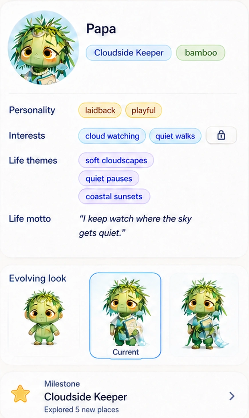 Papa’s evolving profile and Cloudside Keeper milestone